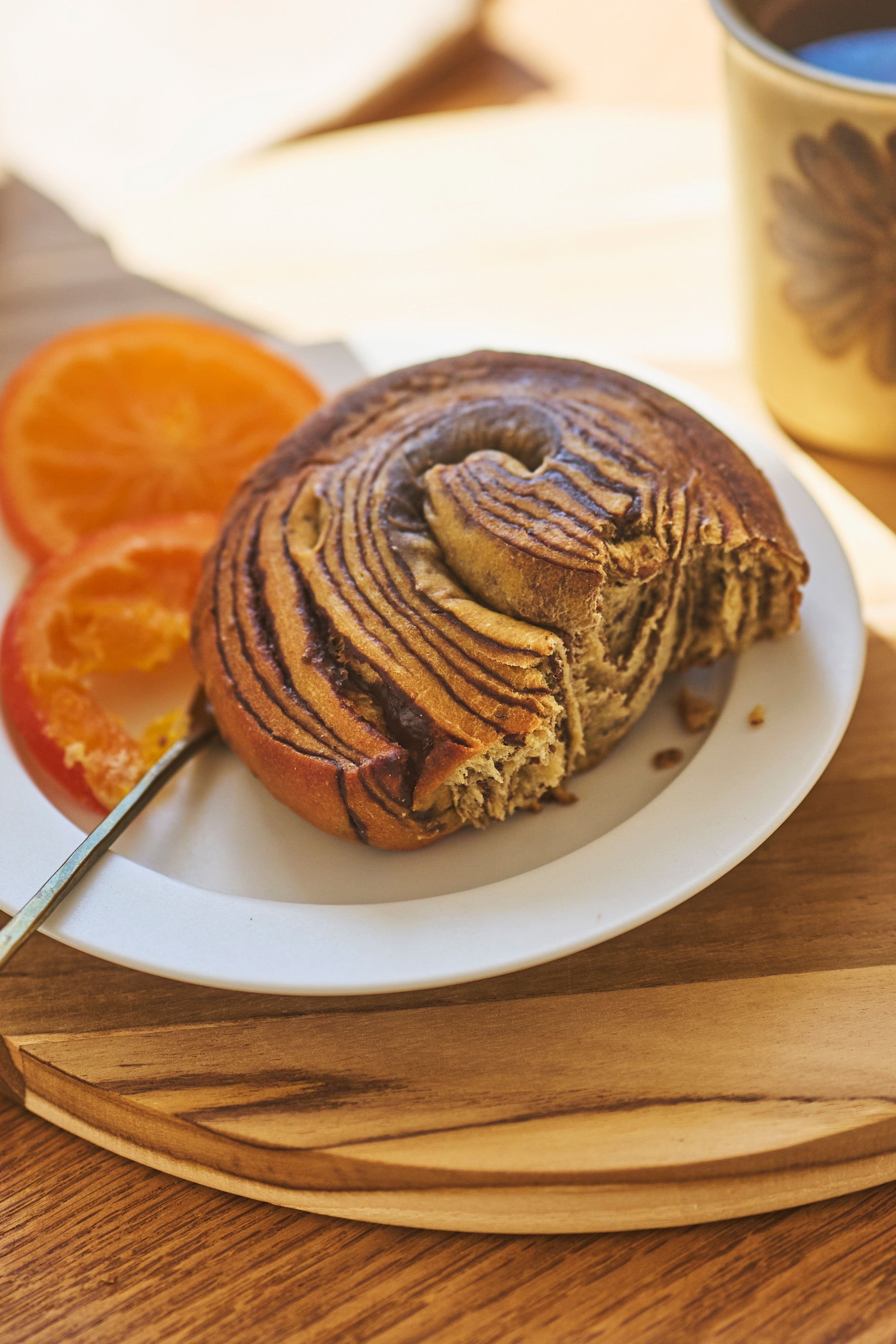 Logo on colored background