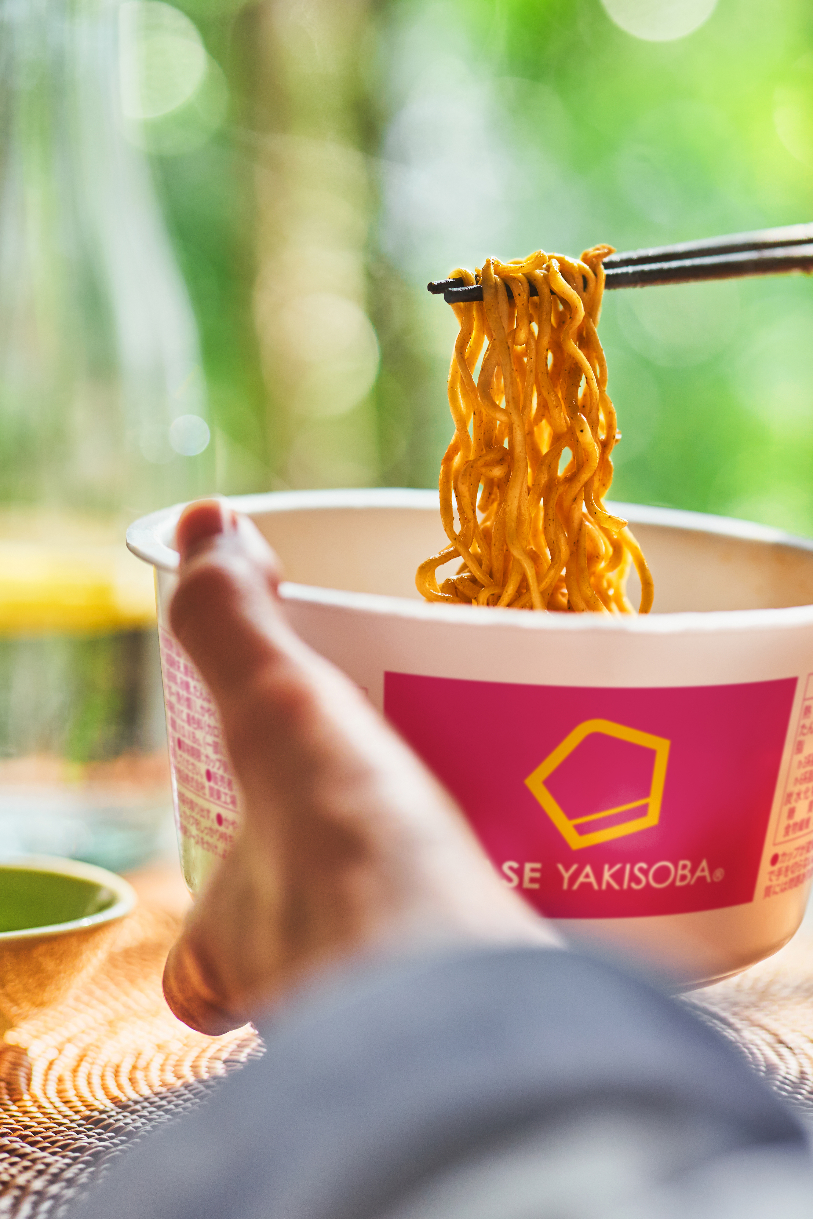 Logo on colored background