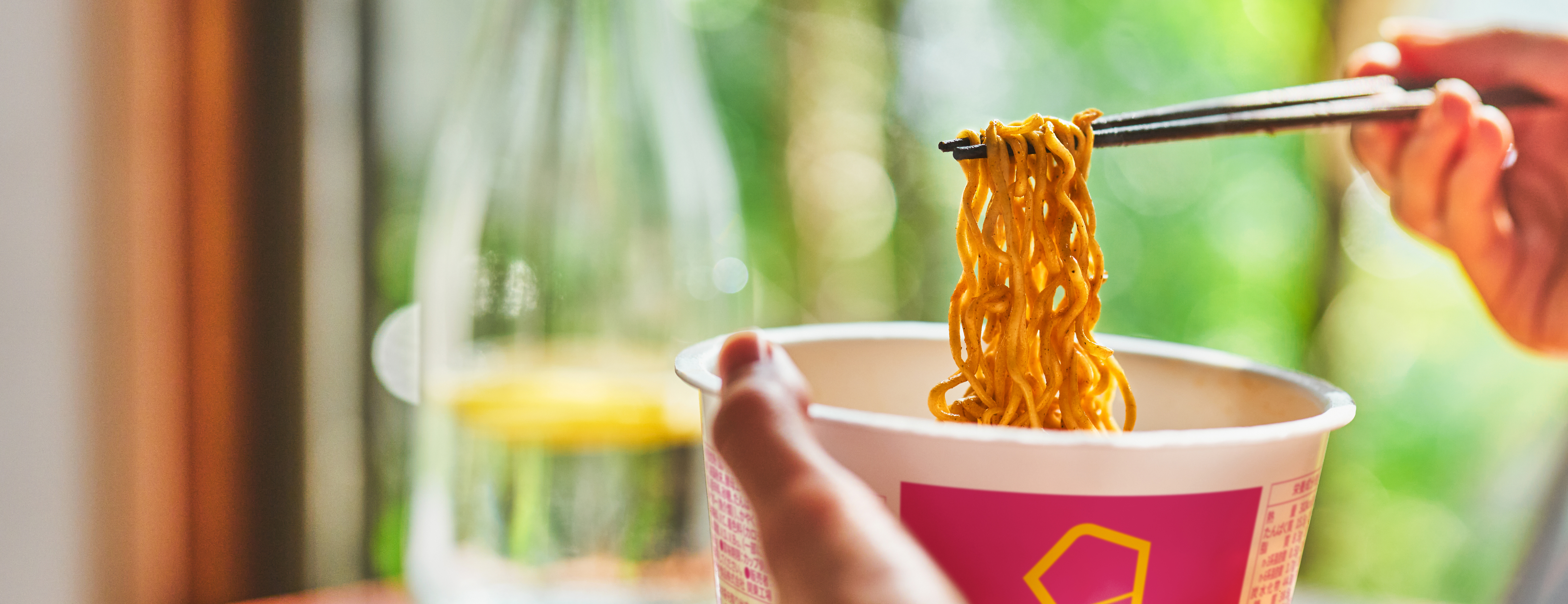 Logo on colored background