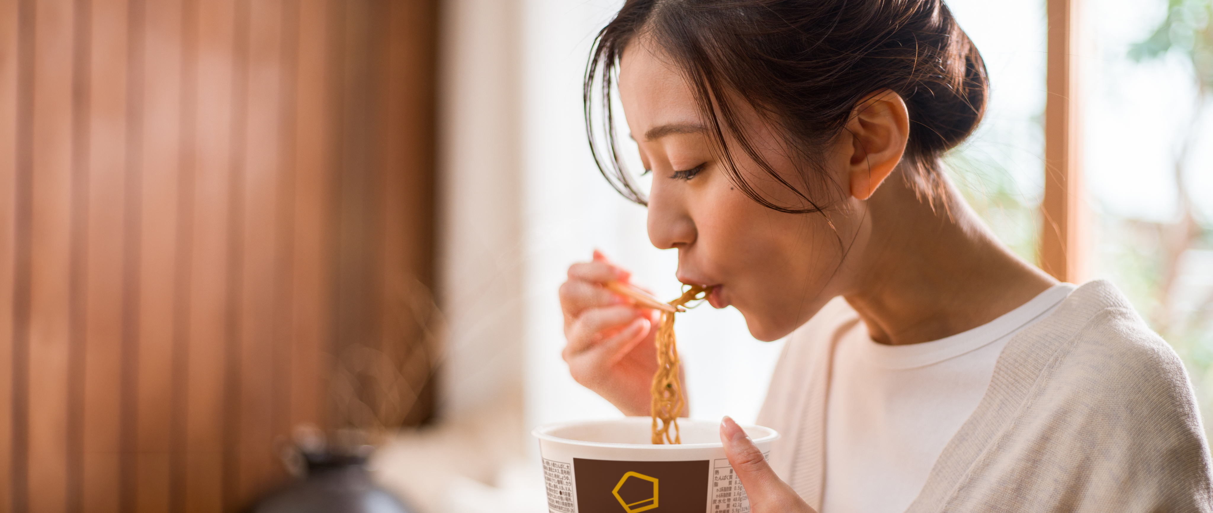 Logo on colored background